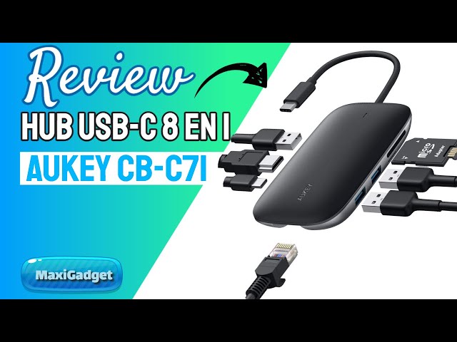 Vídeo relacionado con Hub USB C 7 en 1 con HDMI 4K, PD 100W, USB-A 3.0/2.0, USB-C 2.0, Lector de Tarjetas SD/TF, Adaptador Multipuerto USB C para MacBook Air/Pro, iPad, DELL, HP, Surface, Samsung