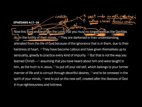 Christianity Is a Life to Be Lived: Ephesians 4:17–24, Part 1