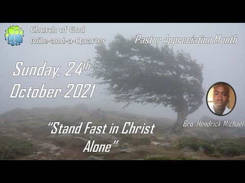 Sunday, 24th October 2021 Service - Pastor Appreciation Month