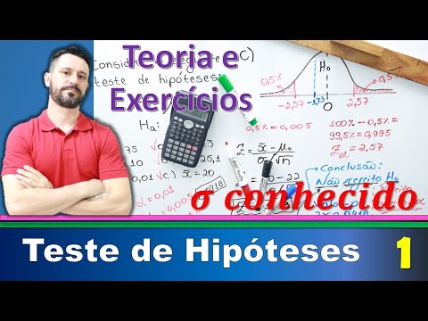 Teste de Hipóteses – Média com σ conhecido | Teoria e exemplos # Aula 1