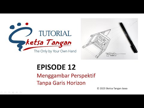 Episode 12 - Menggambar Perspektif Tanpa Garis Horizon apa mungkin? ("chair from the bottom")