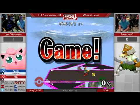 CFL Smackdown 138 Melee - Liquid`Hungrybox (Puff) vs Poonslayer7 (Fox) - Winners Semis