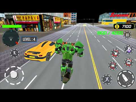 Army Bus Robot Transform Wars – Air jet robot game Android Gameplay #1