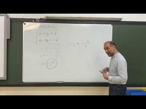Vídeo: Resolución dun sistema de ecuacións lineares polo método de igualación