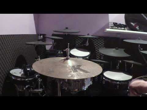 Zildjian/Sabian hi-hat 18" - K Custom Dry crash + AAX Aero crash