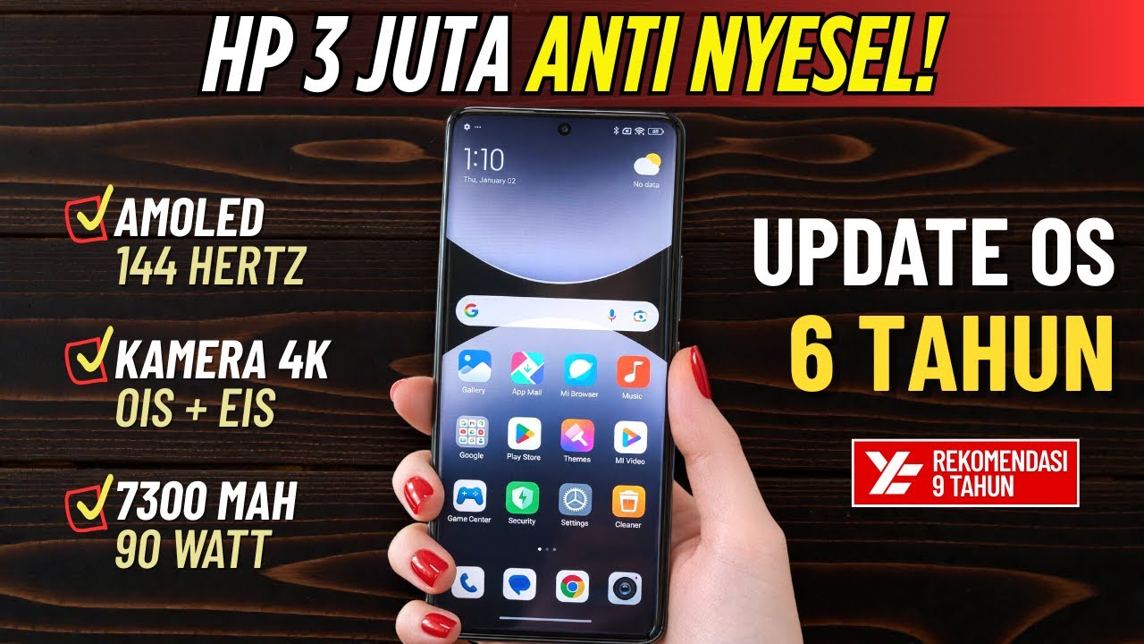 Buat 2026‼️ 5 HP 3 JUTAAN TERBAIK [3,5 - 3,9 JUTA] INI TERLALU GILA