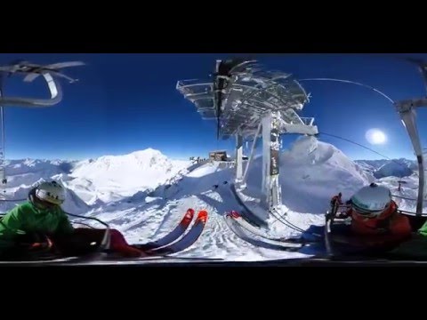 Freeride Deluxe Team skiing in St. Anton am Arlberg - 360° Video