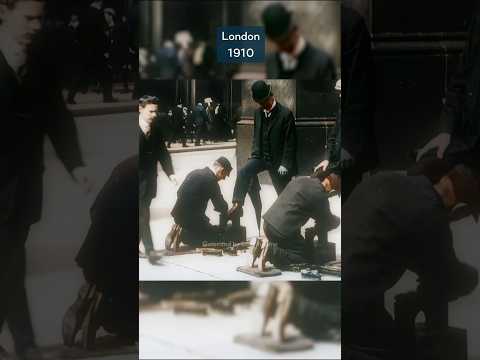 Colorized footage from 1910 in London ❤️
