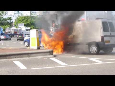 Why m43 is better than DLSR Burning car Portwood roundabout Stockport UK