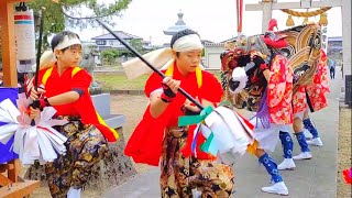 高岡 六家獅子舞 宮参り | 富山県高岡市 Shishimai: Traditional Japanese Lion Dance