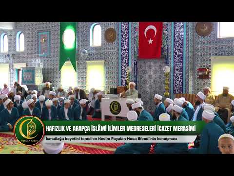 Mercan vakfı ve Uluçınar derneği İcazet merasimi | Nedim Payalan Hoca Efendinin konuşması
