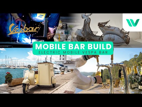 Transforming a Piaggio vespa into an electric mobile bar serving fresh beer  - welcome to VESBAR!
