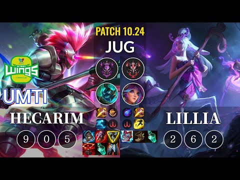 JAG UmTi Hecarim vs Lillia Jungle - KR Patch 10.24