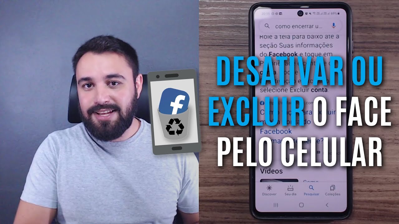 FAÇA ISSO PARA DESATIVAR OU EXCLUIR O FACEBOOK PELO CELULAR