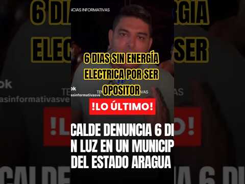 🏗️⚡¡EXTORSIÓN ELÉCTRICA! 🚨 6 días sin luz en Aragua por "ser opositores". ¡Métale hierro! 🔨⚖️