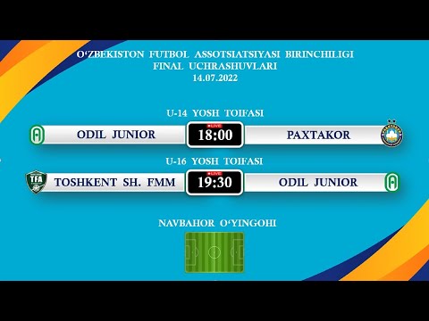 Odil Junior vs Paxtakor | O'FA Birinchiligi | U-14