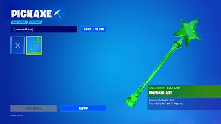 dont claim the emerald axe in fortnite