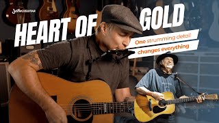 Heart Of Gold by Neil Young (Easy Acoustic Guitar Lesson & Harmonica)