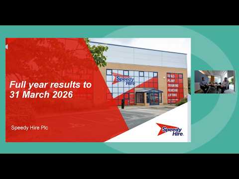 Speedy Hire - Investor Presentation (FY Results) - June 2026