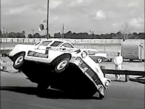 Crazy Stunt Driver's Auto Thrills Show Proved What 1956 Chevys Could Withstand