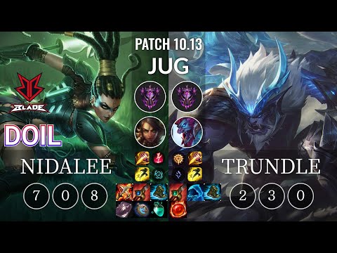 BRB Doil Nidalee vs Trundle Jungle - KR Patch 10.13