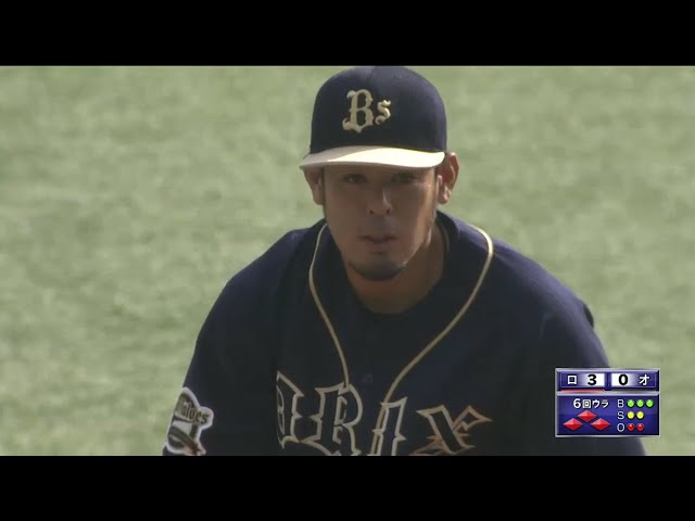 【6回裏】バファローズ・比嘉 満塁のピンチも無失点で切り抜ける!! 2016/7/2 M-Bs