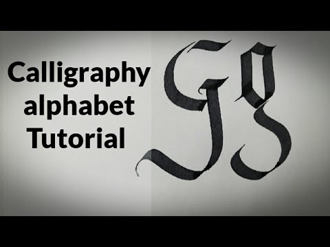 How to do Gothic Calligraphy for Beginners Write EASY Gothic Calligraphy Alphabet tutorial A to Z
