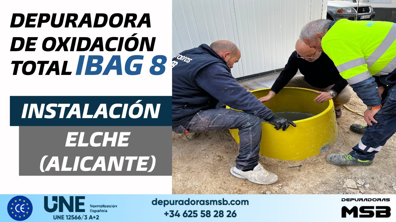 Depuradora de oxidación total | iBag 8 HE | Elche (Alicante)