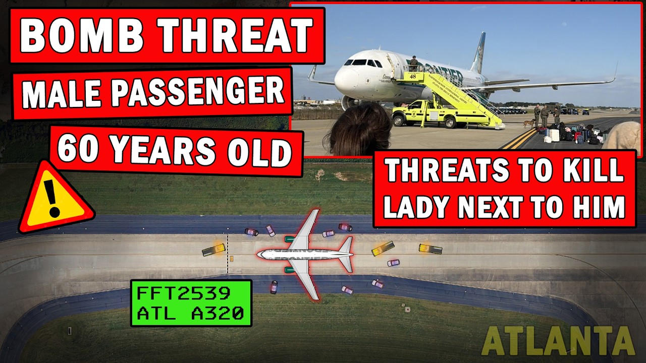 Black Male Bomb Threats Plane at Atlanta | "Threats to Kill Lady Next to Him"