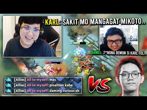 "GRABE KA KARL! DEMONYO NA MAGLARO, DEMONYO PA BIBIG!" 🤣🤣🤣 (vs MIKOTO MID!)