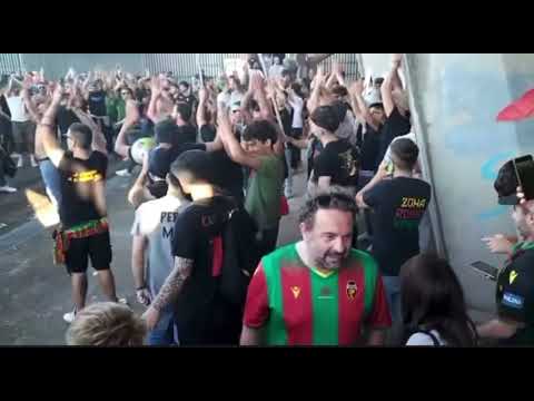 Benevento-Ternana settore ospiti a fine partita