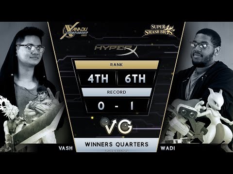 XCS Finals Smash 4 -  Vash (Ryu, Cloud) Vs.  WaDi (Mewtwo) Wii U Winners Quarters