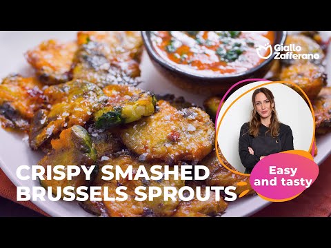 CRISPY SMASHED BRUSSELS SPROUTS🤤🌿 - DELICIOUS and EASY!