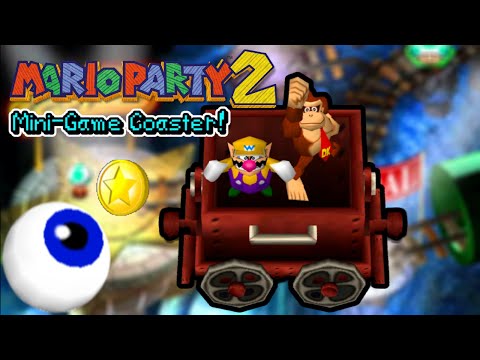 Mario Party 2 - Mini-Game Coaster (All Courses) [4K]