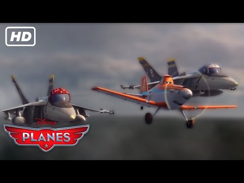 Planes (2013) Dusty lost his Antenna / Bravo & Echo scene