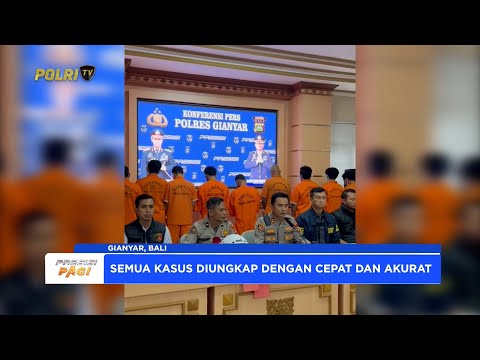 POLRES GIANYAR UNGKAP 15 KASUS KRIMINAL SELAMA JULI 2025