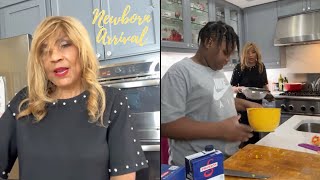 Tamar Braxton's Son Logan Believes He's Smarter Than Grandma Evelyn While Cooking! 👨🏾‍🍳
