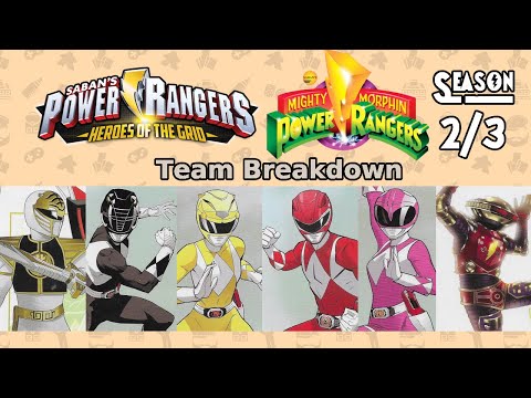 Mighty Morphin Seasons 2/3 | Power Rangers: Heroes of the Grid Team Breakdown