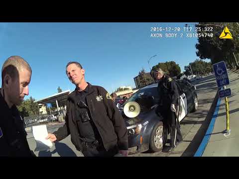 Scott "The Protester" Largent arrested by San Jose Police Department / 12.20.2016 / Chest Camera# 7