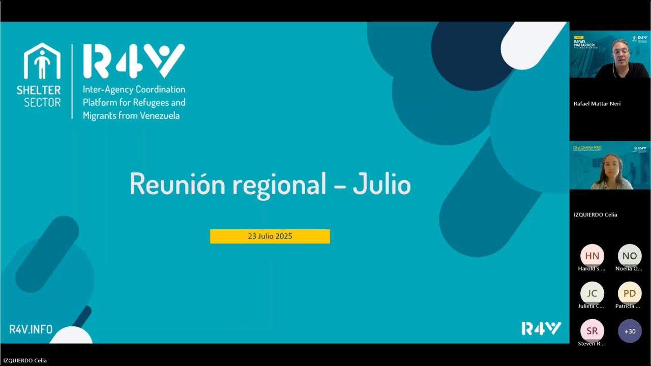 Reunión Estratégica Sector Regional Alojamiento R4V