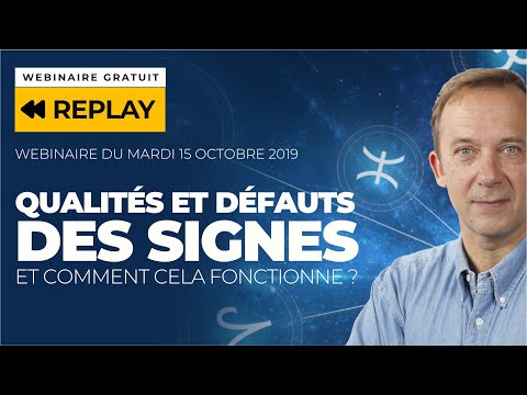 WEBINAIRE : QUALITES DEFAUTS DES SIGNES