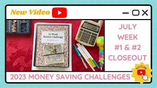 Cash Stuffing Money Saving Challenges for Weeks #1 - #2 of July - TracEy Monster Savings on Etsy