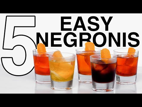 Negroni sbagliato and 4 other Easy Negroni Variations!