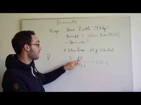 Promille Beispiel