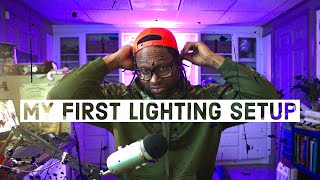 Three Point Light Setup For YouTube (My first lighting setup)