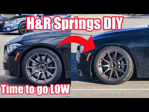 I Finally Lowered my 340i! - H&R Sport Spring DIY
