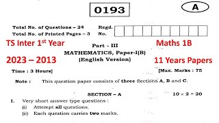 Download Lagu TS Inter 1st Year Maths 1B 2023, 2022, 2021, 2020, 2019, 2018, 2017, 2016, 2015 IPE Question Paper Thumbnail