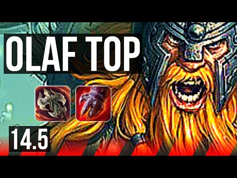 OLAF vs RIVEN (TOP) | 11 solo kills, 300+ games | BR Grandmaster | 14.5