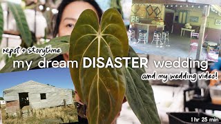 repot & storytime: my dream DISASTER wedding 😳😵💫