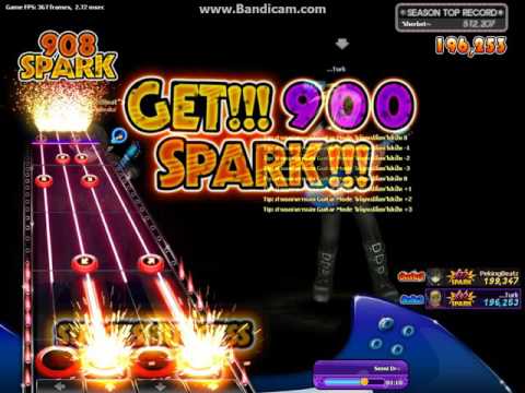 AuditionPvs Guitar Mode Be Together in your World Lv 3 with flame out